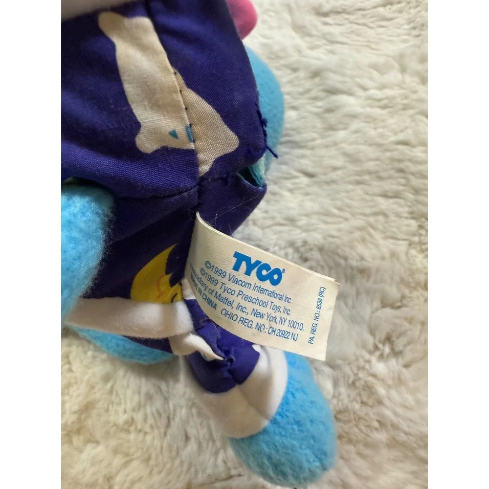 Vtg Tyco Blues Clues Bedtime Blue Plush Blue Pajamas 1999 Toy 90s Nick Jr